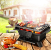 Heavy Duty Cast Iron Tabletop BBQ Grill Stove for Camping Picnic(Testing Only)