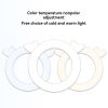 Bear ear shaped desktop makeup LED ring light, makeup ring light with PhoneClip, live/makeup/video studio selfie LED ring light fill light