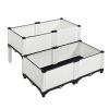 4PCS Elevated Planting Box White
