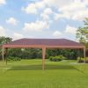 Outsunny 10' x 19.2' Pop Up Canopy Tent, Heavy Duty Tents for Parties, Outdoor Instant Gazebo Sun Shade Shelter with Carry Bag for Catering, Events