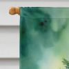 Highlander Lynx Cat By the Christmas Tree House Flag Large Porch Sleeve Pole Decorative Outside Yard Banner Artwork Wall Hanging, Polyester