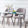 Modern Dining Chairs,Linen Accent Chair, Living Room Leisure Chairs