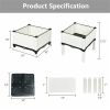 4PCS Elevated Planting Box White