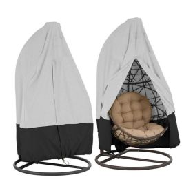 Waterproof Swing Cover Hanging Chair Cover for Outdoor (Color: GRAY)