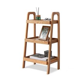 Qokori Storage Bench, 3-Tier Beech Wood Shoe Rack for Entryway, Premium Storage Organizer for Bathroom, Living Room, Bedroom, Hallway, Patio, Kitchen (Color: Log color)